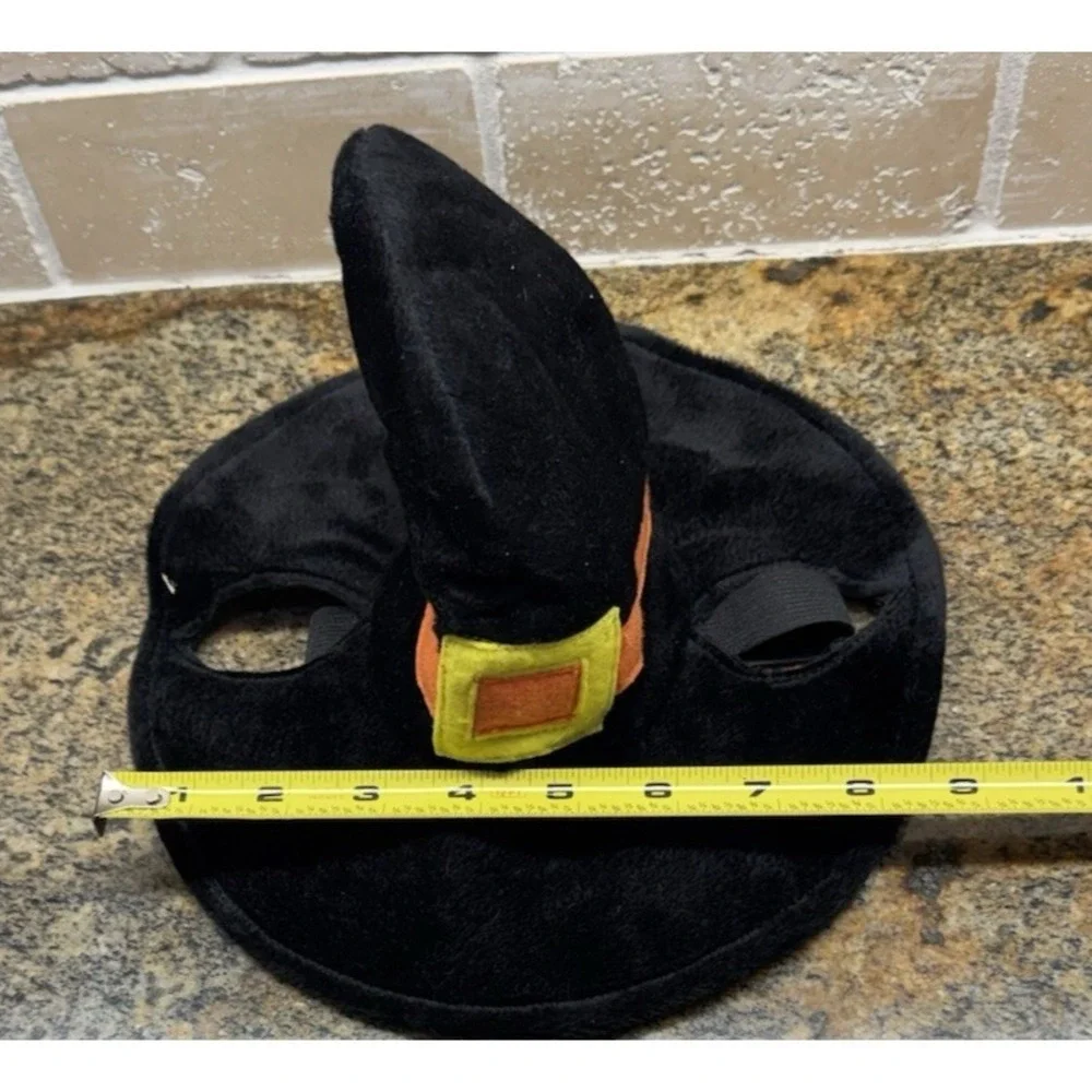 Plush Puppies Halloween Witch Hat Black Orange Pet Costume Dress Up (2) Sm/MD.‎